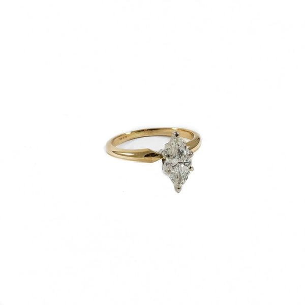 .75ct Marquise Diamond Engagement Ring - G-H Color SI2 Clarity Image 2 Lumina Gem Wilmington, NC