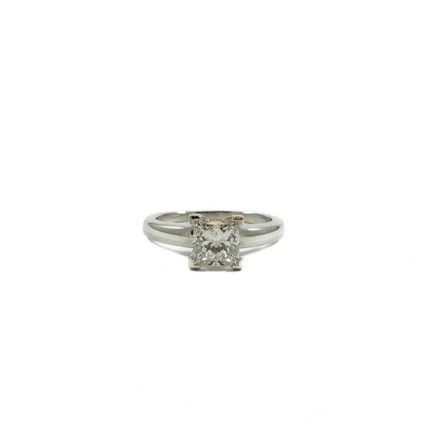 1ct Princess Cut Diamond Engagement Ring - Platinum - G Color SI Clarity Lumina Gem Wilmington, NC