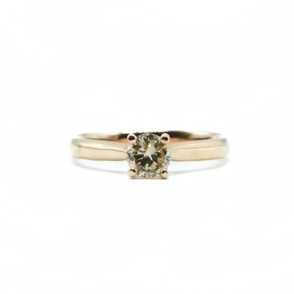 .50ct Champagne Diamond and Rose Gold Engagement Ring - I1 Lumina Gem Wilmington, NC