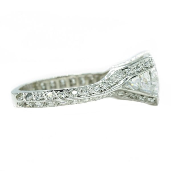 3ct E Color SI3 Clarity Diamond Engagement Ring - Diamond and White Gold Setting - EGLUSA Image 2 Lumina Gem Wilmington, NC