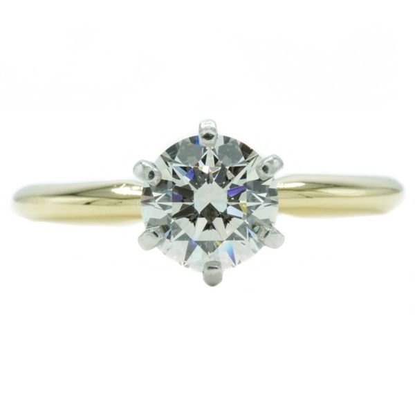 1.04ct GIA Certified Diamond Engagement Ring in Platinum and Yellow Gold - G Color VS1 Clarity Lumina Gem Wilmington, NC