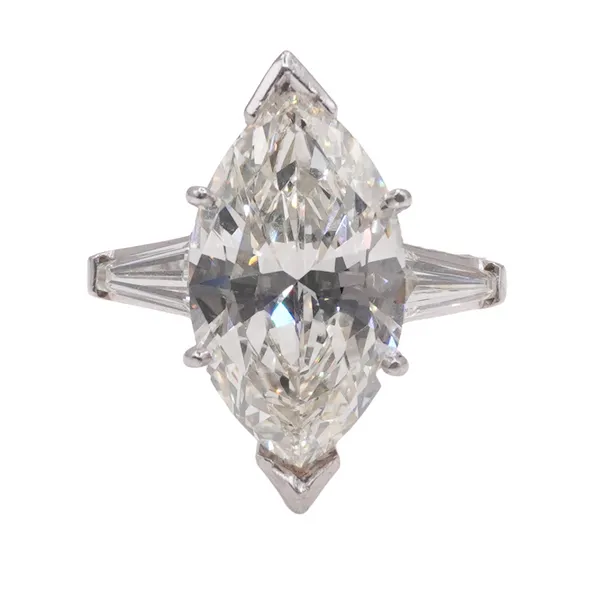 2.05ct Marquise Diamond in a Diamond and Platinum Setting Lumina Gem Wilmington, NC