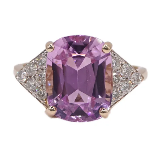 6.73ct Kunzite and .46ctw Diamond Ring Lumina Gem Hampstead, NC