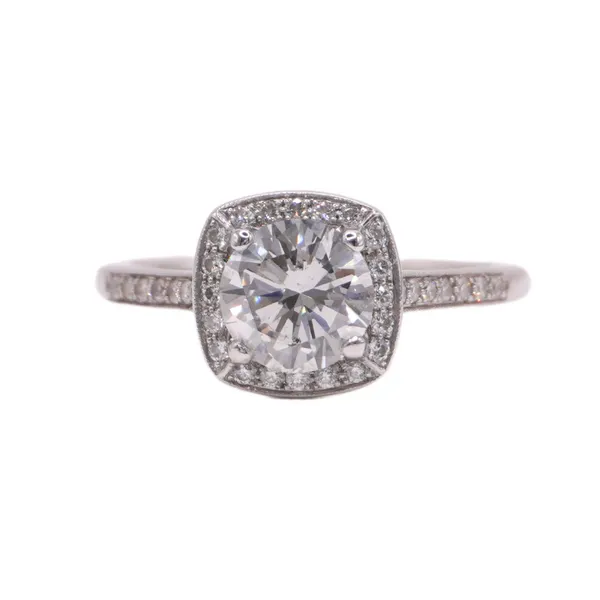 1.04ct Center Diamond in a 1.21ctw Diamond and 14k White Gold Setting Lumina Gem Hampstead, NC