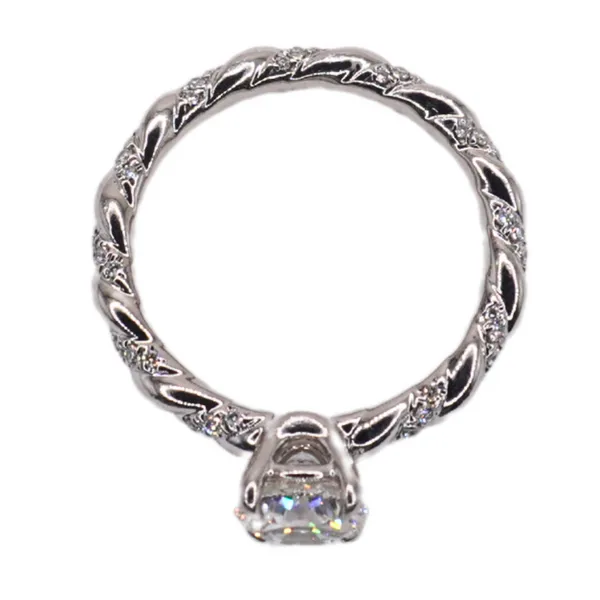 David Yurman Diamond and Platinum Ring Image 2 Lumina Gem Hampstead, NC