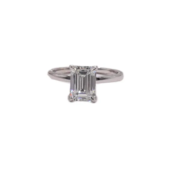 2.05ct Emerald Cut Lab Grown Diamond- 14k White Gold Lumina Gem Hampstead, NC