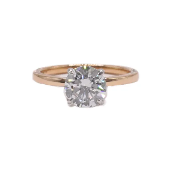 1.51ct Round Lab Grown Diamond Band- 14k Two Tone Lumina Gem Hampstead, NC