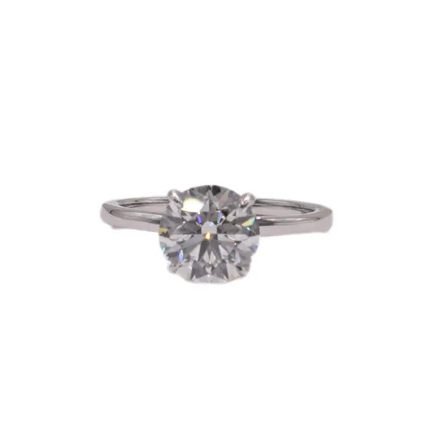 2.09ct Round Lab Cut Diamond Band- 14k White Gold Lumina Gem Hampstead, NC