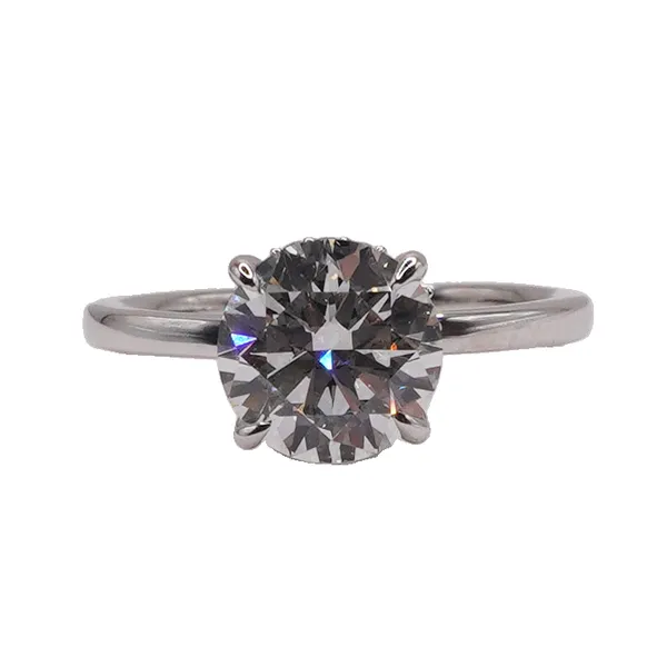 3.04ct Round Lab Grown Diamond with Hidden Halo- 14k White Gold Lumina Gem Hampstead, NC