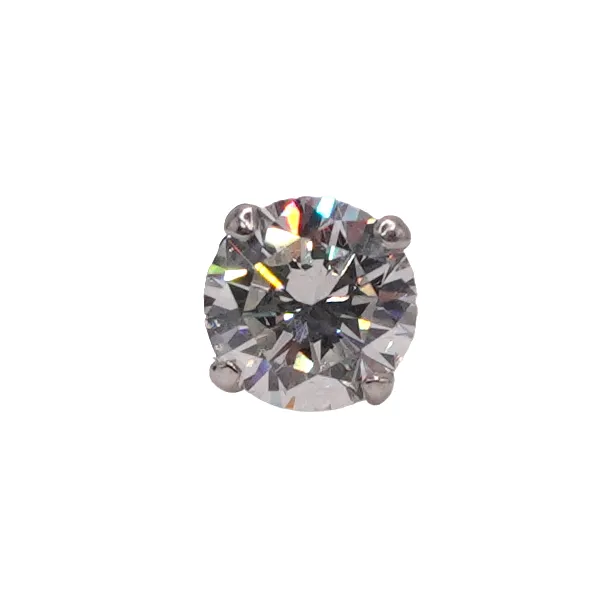 2.05ct Round Diamond with .24ctw Baguette Diamond Ring Image 2 Lumina Gem Hampstead, NC
