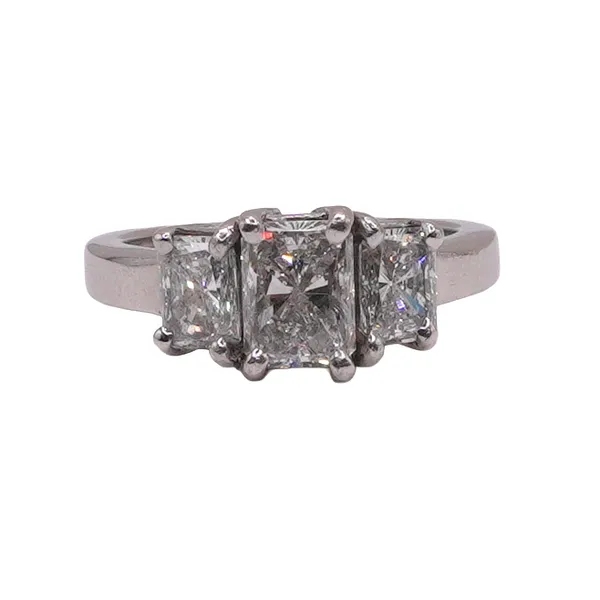 1.01ct Radiant Cut Diamond in .92ctw Diamond Setting- Platinum Lumina Gem Hampstead, NC