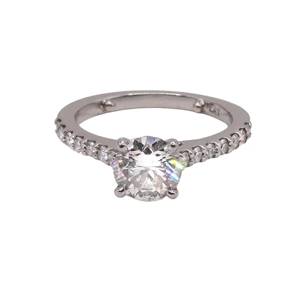 1.20ct Round Diamond in a Diamond Platinum Setting- Platinum Lumina Gem Hampstead, NC