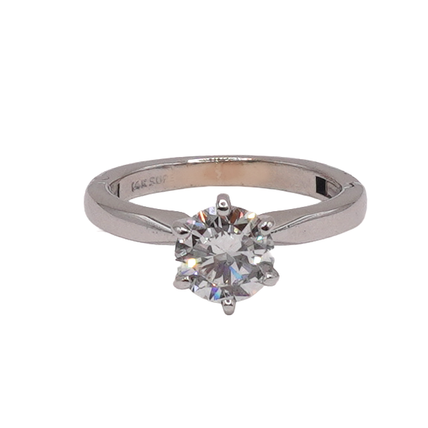 Approximately 1.15ct Diamond Cliq Hinged Ring- 14k White Gold Image 3 Lumina Gem Wilmington, NC