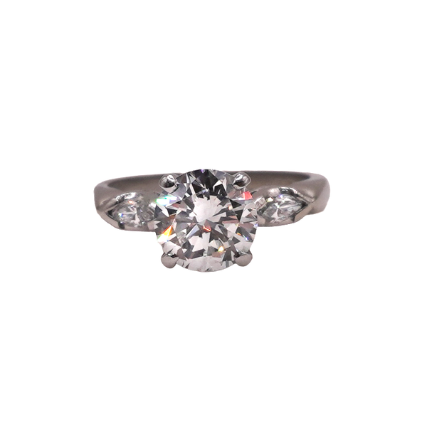 1.50ct Diamond in a .20ctw Diamond Setting- Platinum Lumina Gem Wilmington, NC