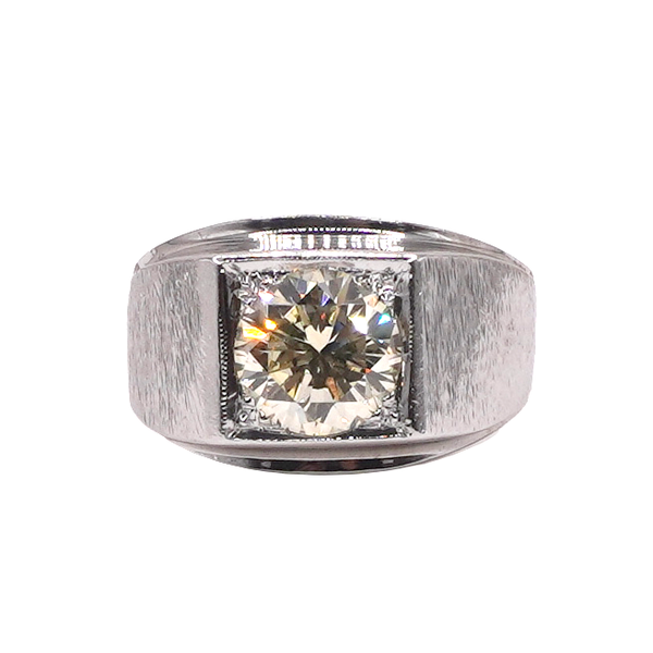 Men's 2.96ct Diamond Ring- 14k White Gold Lumina Gem Wilmington, NC
