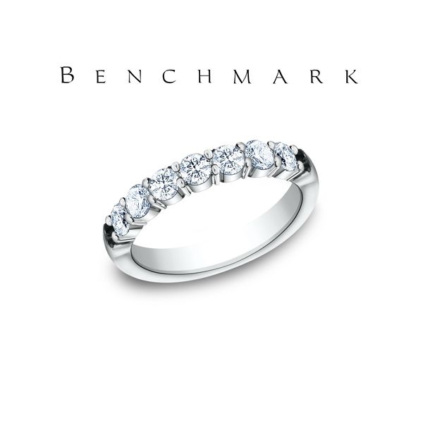 Benchmark 1.12ctw 7 Diamond Wedding Band - G Color SI1 Clarity - White Gold Lumina Gem Wilmington, NC