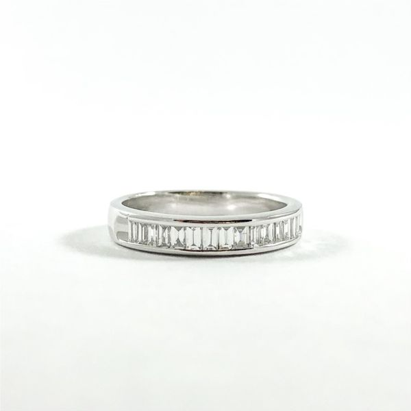 Baguette Diamond Wedding Band - White Gold Lumina Gem Wilmington, NC