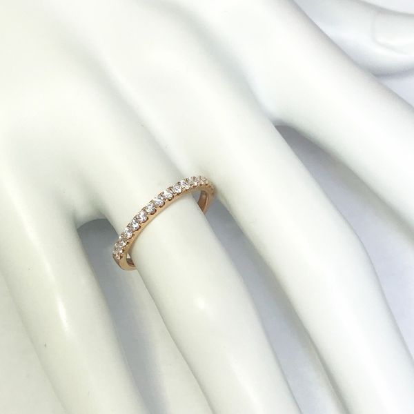 Lumina Gem Signature Collection Rose Gold Diamond Wedding Band Image 4 Lumina Gem Wilmington, NC