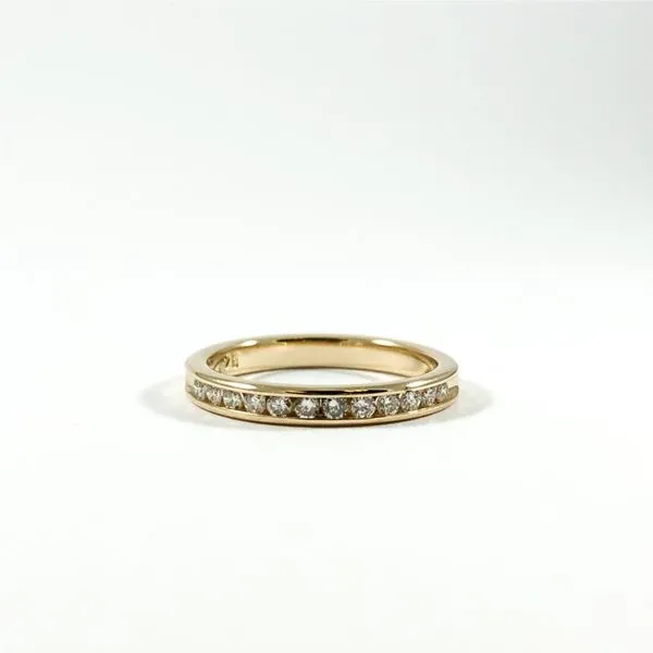 .25ctw Diamond Channel Set Yellow Gold Band - H Color SI Clarity Lumina Gem Wilmington, NC