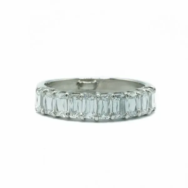 1.30ctw Emerald Cut Diamond Band in Platinum - E-G Color IF-VS2 Clarity Lumina Gem Wilmington, NC