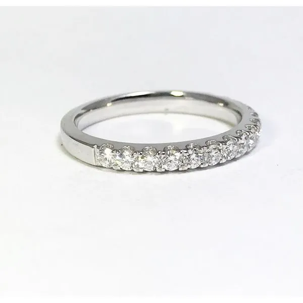 Lumina Gem Signature Collection White Gold Diamond Wedding Band Image 2 Lumina Gem Wilmington, NC