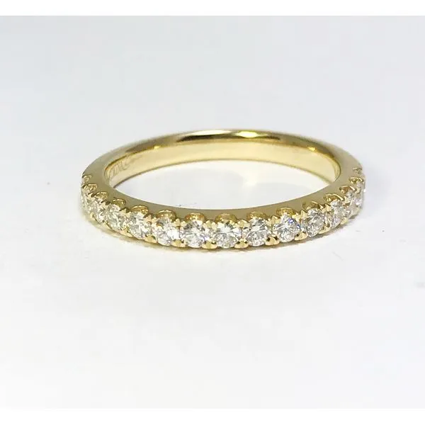 Lumina Gem Signature Collection Yellow Gold Diamond Wedding Band Image 2 Lumina Gem Wilmington, NC