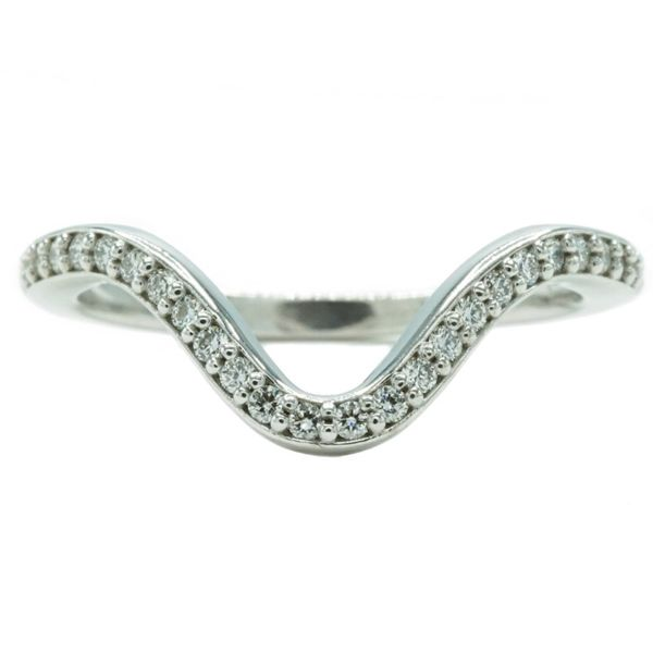 .25ctw Diamond Curved Band - .25ctw G Color SI2 Clarity - 14k White Gold Lumina Gem Wilmington, NC