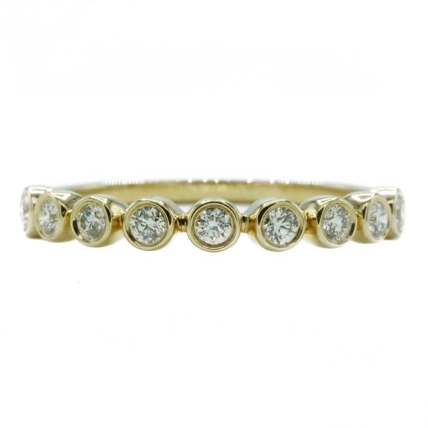 .25ctw Bezel Set Diamond Band - 14k Yellow Gold Lumina Gem Wilmington, NC