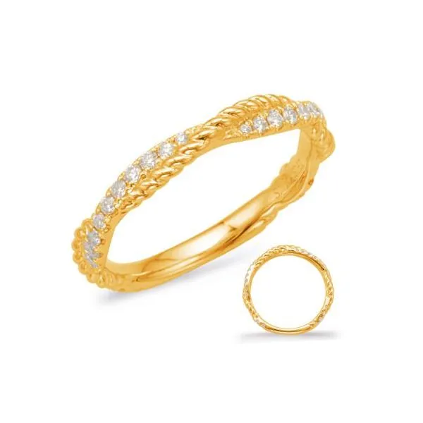 S. Kashi .22ctw Diamond Band- 14k Yellow Gold Lumina Gem Wilmington, NC