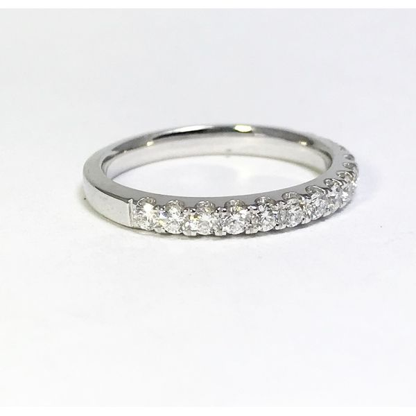 Lumina Gem Signature Collection White Gold Diamond Wedding Band Image 2 Lumina Gem Wilmington, NC