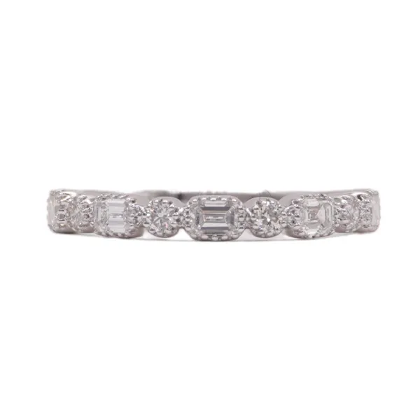 Emerald Cut and Round Diamond Wedding Band Lumina Gem Hampstead, NC