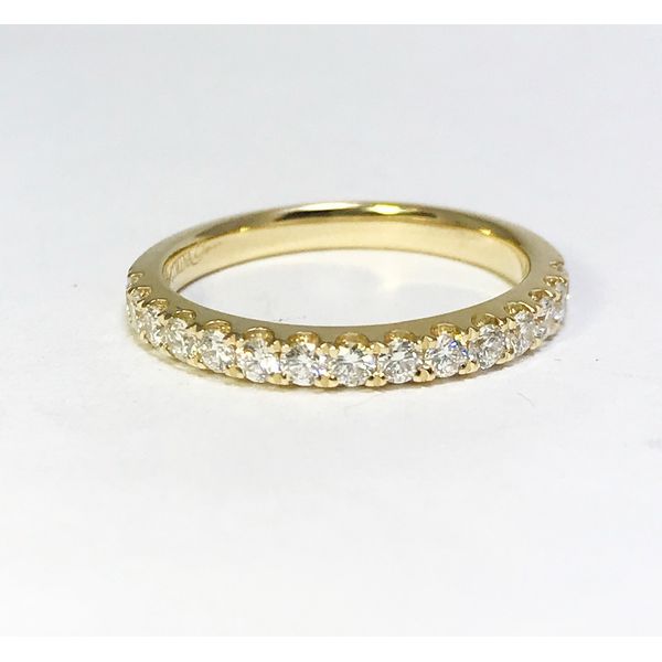 Lumina Gem Signature Collection Yellow Gold Diamond Wedding Band Image 2 Lumina Gem Wilmington, NC