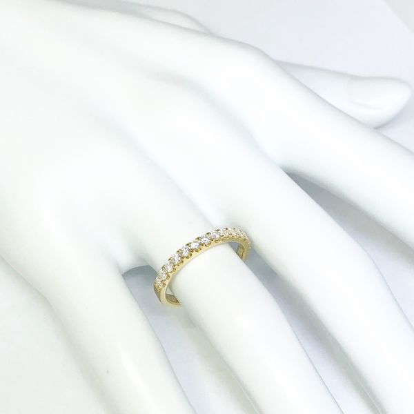 Lumina Gem Signature Collection Yellow Gold Diamond Wedding Band Image 4 Lumina Gem Wilmington, NC