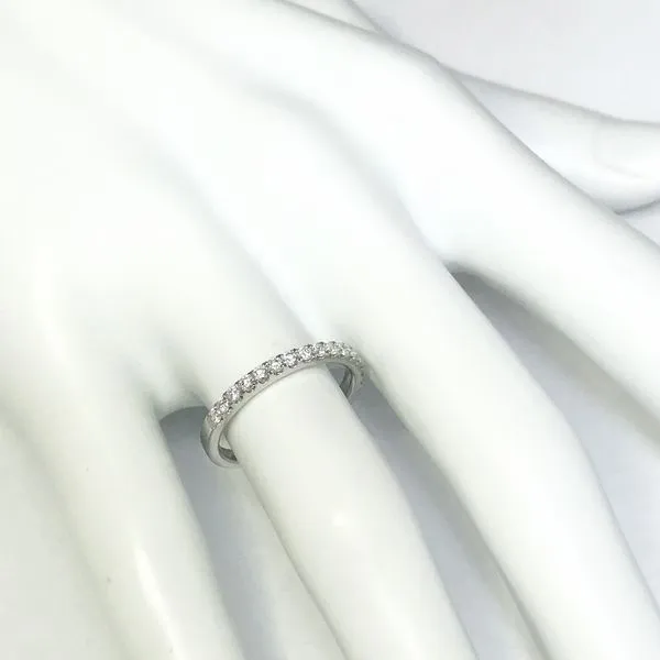 Lumina Gem Signature Collection White Gold Diamond Wedding Band Image 4 Lumina Gem Hampstead, NC
