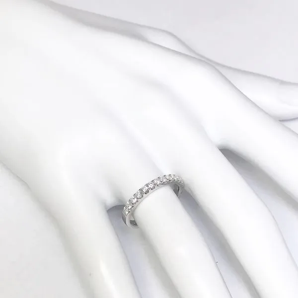 Lumina Gem Signature Collection White Gold Diamond Wedding Band Image 4 Lumina Gem Hampstead, NC