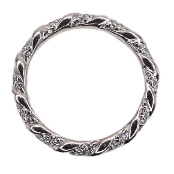 David Yurman Platinum and Diamond Ring Image 2 Lumina Gem Hampstead, NC