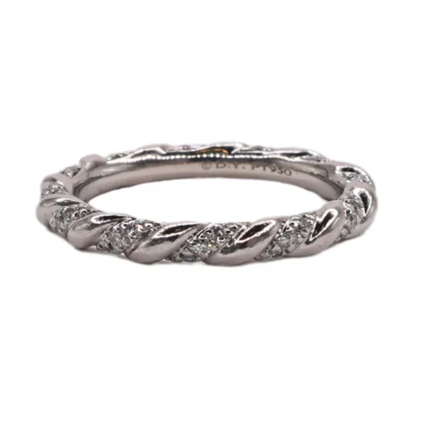 David Yurman Platinum and Diamond Ring Lumina Gem Hampstead, NC