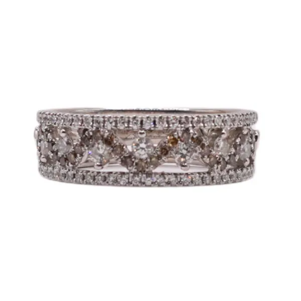 Approximately 1ctw Diamond Band- 14k White Gold Lumina Gem Hampstead, NC