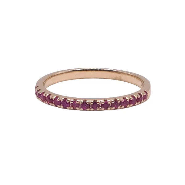 .32ctw Pink Sapphire Band- 14k Yellow Gold Lumina Gem Hampstead, NC