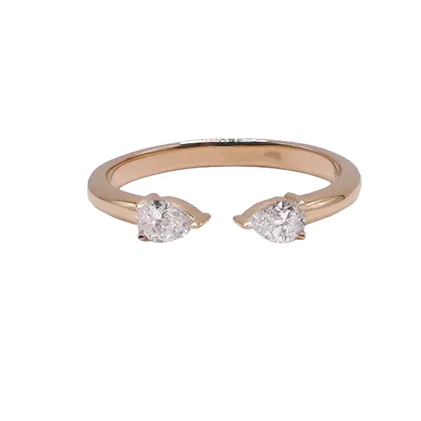 .30ctw Diamond Open Ring- 14k Yellow Gold Lumina Gem Hampstead, NC