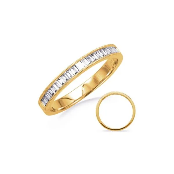 S. Kashi .33ctw Baguette Diamond Band- 14k Yellow Gold Lumina Gem Hampstead, NC
