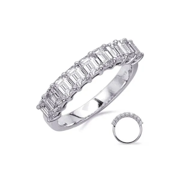 S. Kashi 1.10ctw Emerald Cut Diamond Ring- 14k White Gold Lumina Gem Hampstead, NC