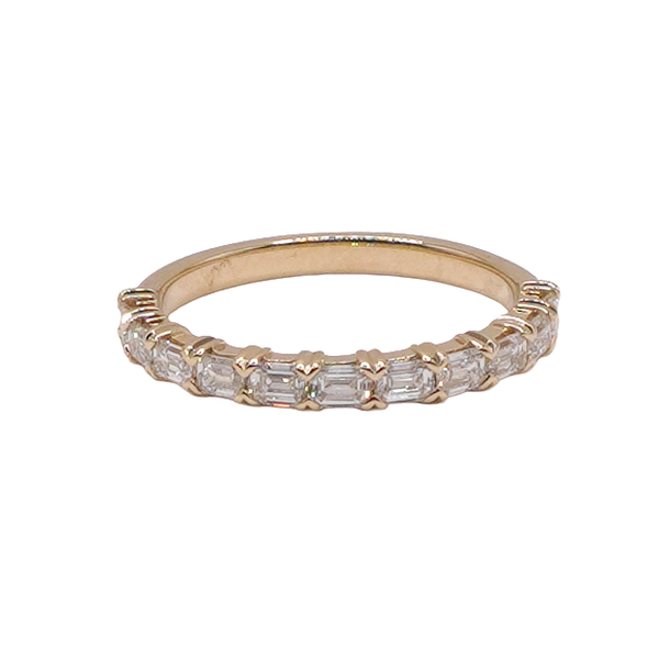 Baguette Diamond Band- 14k Yellow Gold Lumina Gem Wilmington, NC