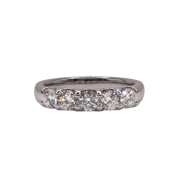 1ctw Diamond Band- 14k White Gold Lumina Gem Wilmington, NC