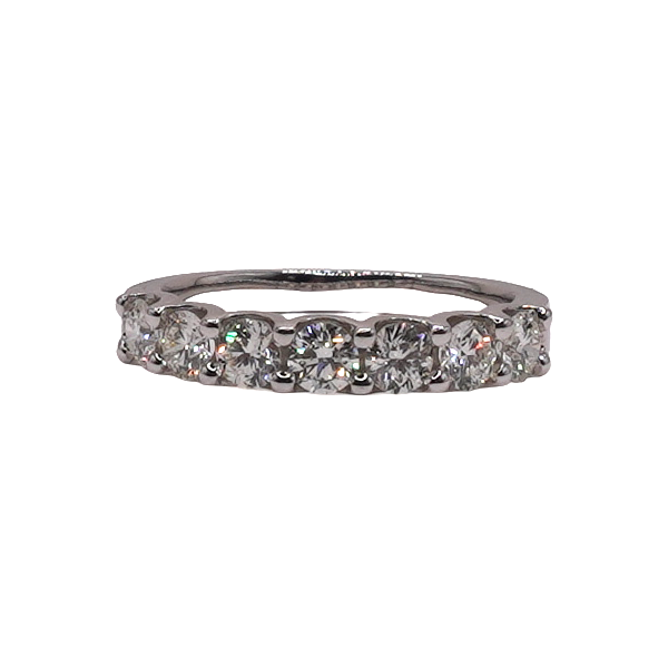 1ctw 7 Stone Diamond Band- 14k White Gold Lumina Gem Wilmington, NC