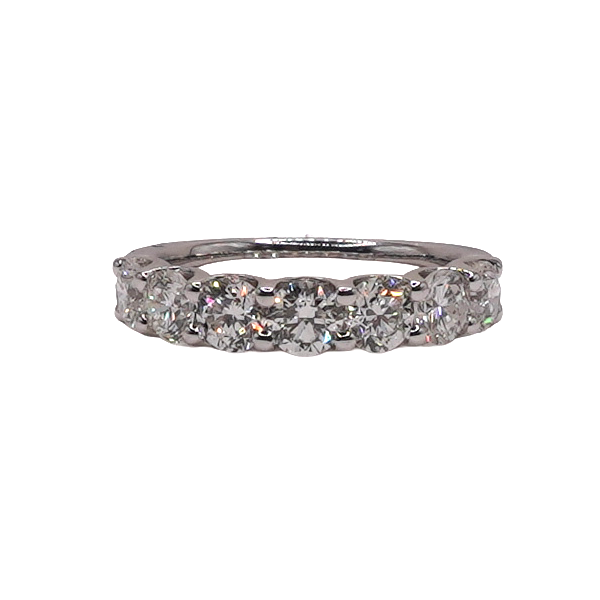 2ctw 7 Stone Diamond Band- 14k White Gold Lumina Gem Wilmington, NC