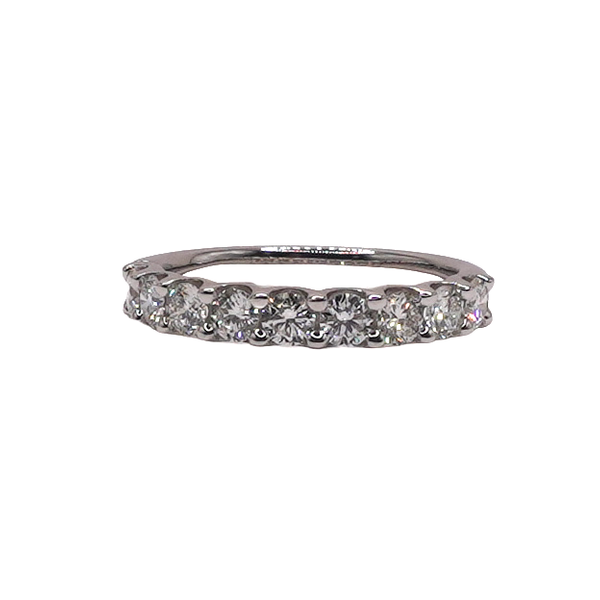 1ctw 9 Stone Diamond Band- 14k White Gold Lumina Gem Wilmington, NC