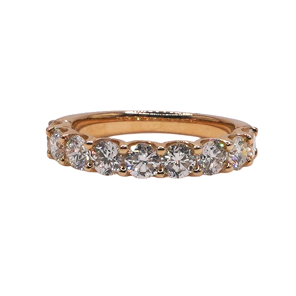 1.50ctw 9 Stone Diamond Band- 14k Yellow Gold Lumina Gem Wilmington, NC