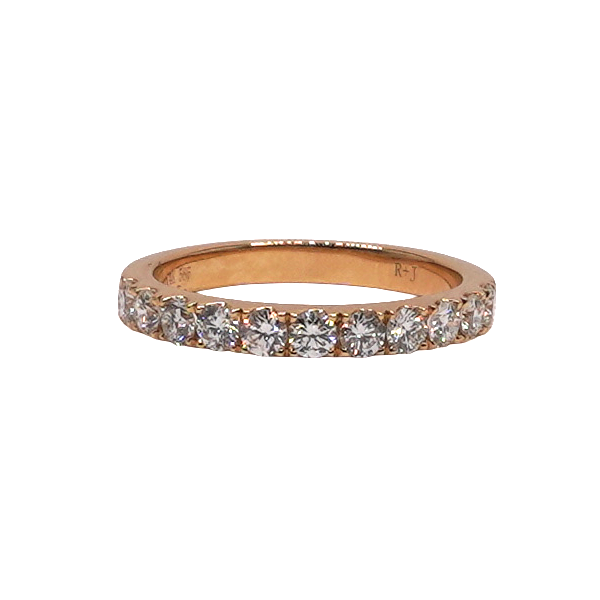 .75ctw Diamond Shared Prongs Band- 14k Yellow Gold Lumina Gem Wilmington, NC
