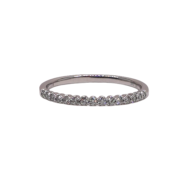 .15ctw Diamond Micropave Band- 14k White Gold Lumina Gem Wilmington, NC